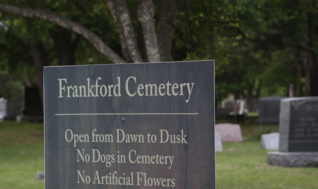 Frankford Cemetery sign