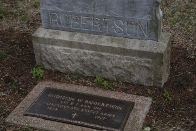 Addison W. Robertson tombstone