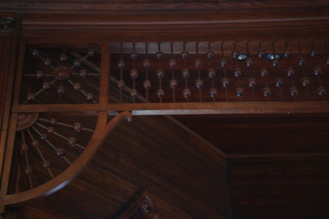 Frankford Church detail woodwork interior