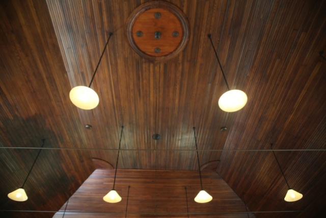 Frankford Church interior ceiling