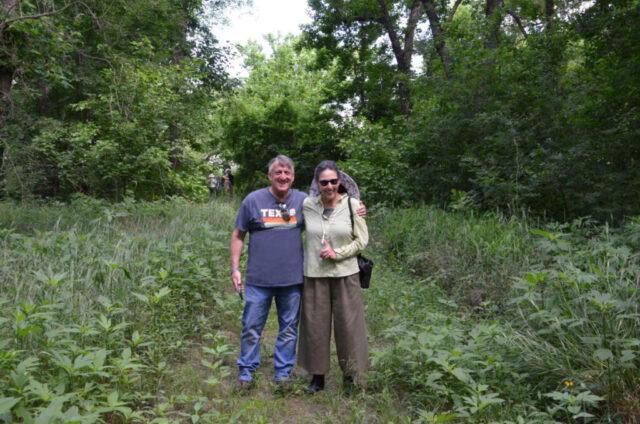 DCPA members Brian Gunn & Kathy Ann Reid at the Great Trinity Forest, Dallas, Texas