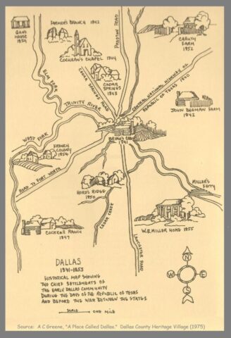 Freehand Map of the Trails