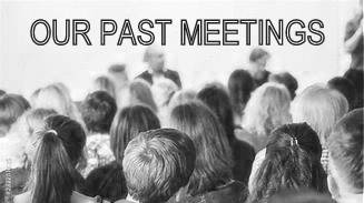 Our Past Meetings